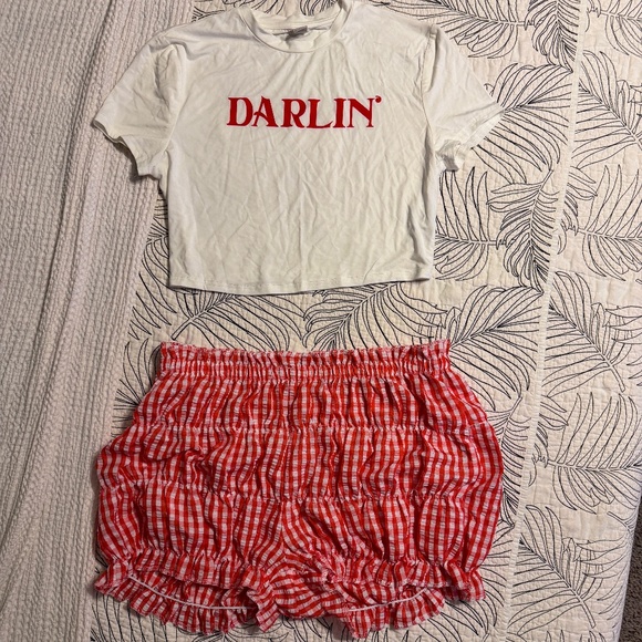 Off brand Pants - Darlin Outfit Red XL
